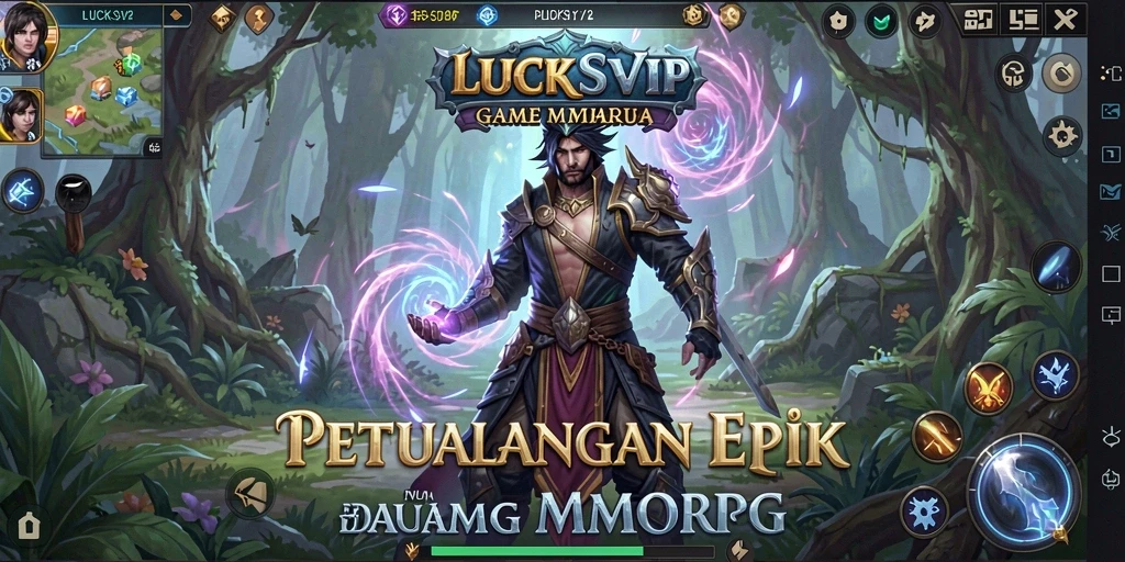 Tangkapan layar gameplay LUCKSVIP dengan aksi pertempuran seru.
