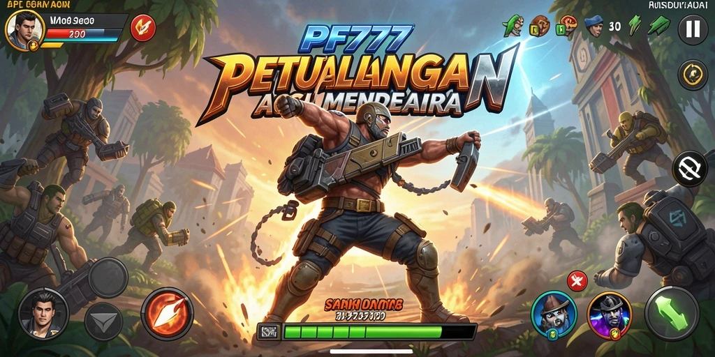 Tampilan gameplay mendebarkan dari PF777 yang penuh aksi.