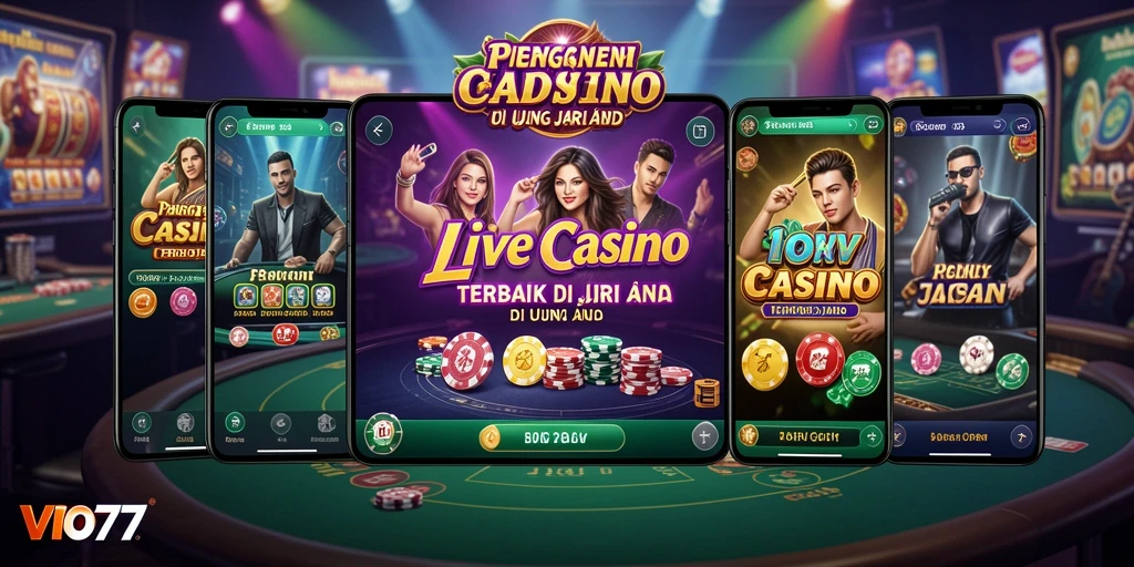 Tampilan gameplay Live Casino yang menarik dari VIO77.